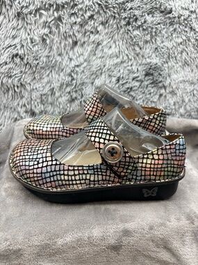 Alegria Clogs Womens 38 US 8 8.5 Paloma Mary Jane Pastel Stone Pink PAL-545